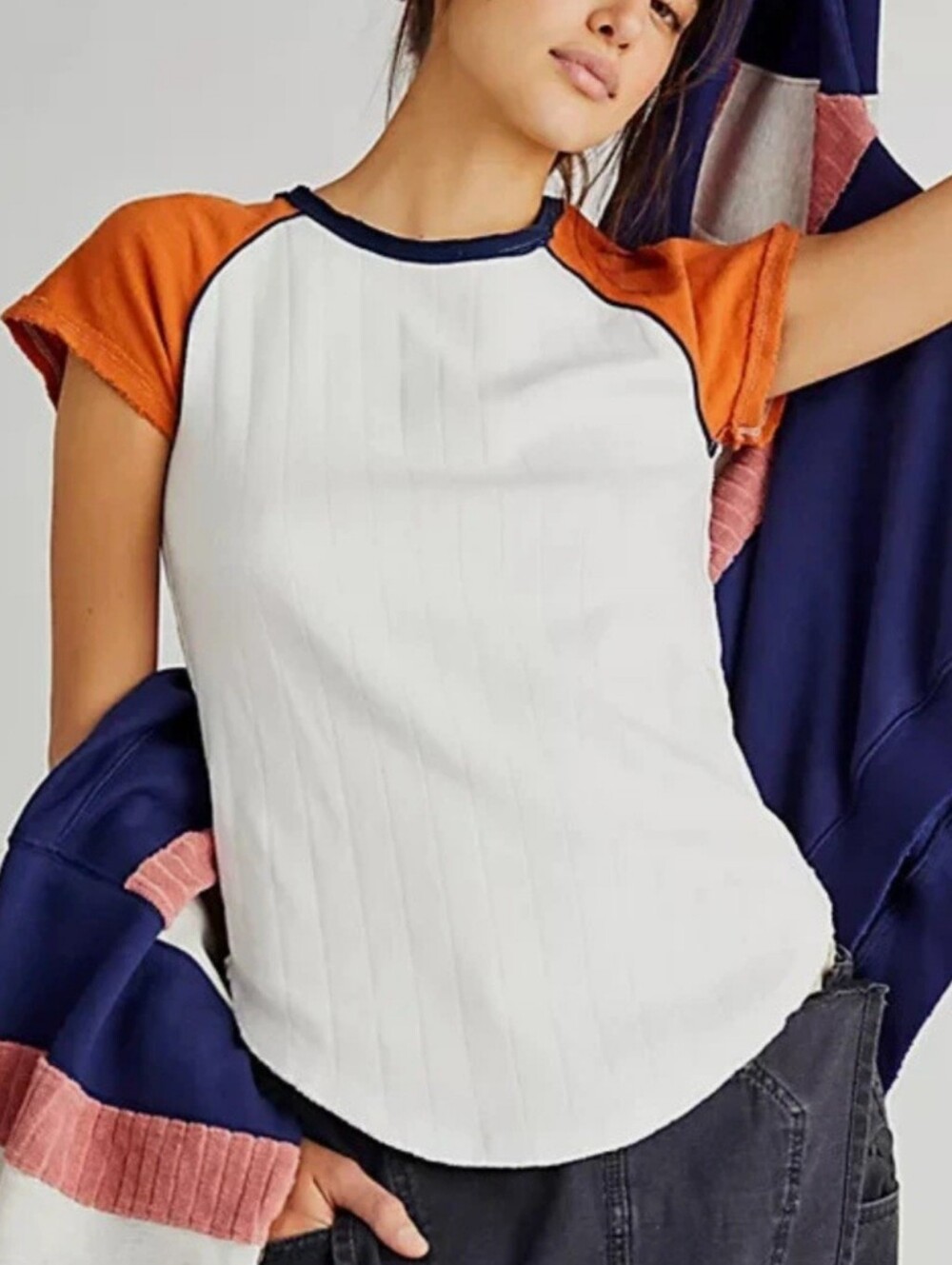 Free People "We The Free" Block It Baby Tee